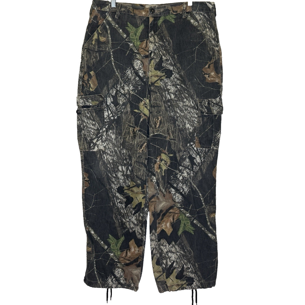 FieldStaff‎ Mossy Oak Break Up Hunting Cargo Twill Pants Mens Size Large 36-38